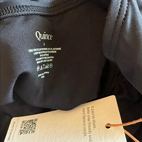 Italian Cross-Back One-Piece Swimsuit Black NEW Sz S - Picture 2 of 2